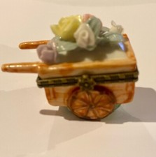 Flower cart wheel barrow