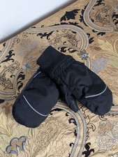 Polarn O Pyret Waterproof Gloves /Mittens Black  6-9 Years See Description 