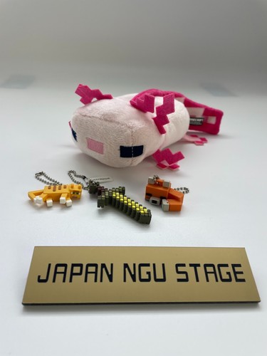 Minecraft plush axolotl pink - axolotl,