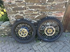 Enduro wheel Talon hubs, DID dirtstar stx rims, Michelin Tracker tyres 21/19