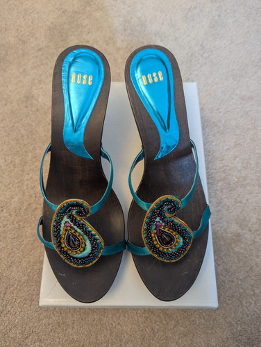 Nose turquoise blue high heel - nose,