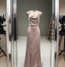 New Lipsy Size 16 Nude Satin