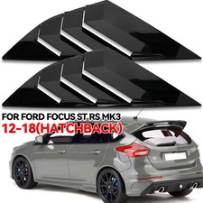 2x Gloss Black Car Rear Window