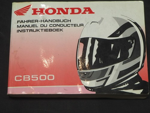 Honda cb500 fahrer - honda, manual