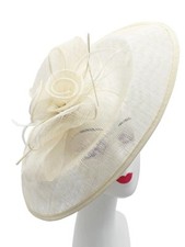 Large Flower Feather Hair Hat