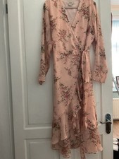 Coast Occasion Wrap Dress Fits Like a Size l4 (fascinator) READ DESCRIPTION!