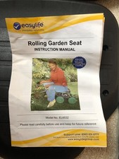 Gardening Seat On Wheels With Tool Rack From Easylife, Never Assembled & Used