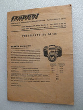 Brochure-Exakta/Exaphot Optik