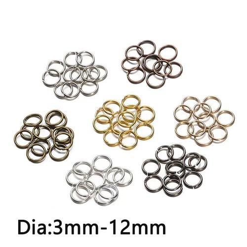 Open jump rings split - open,