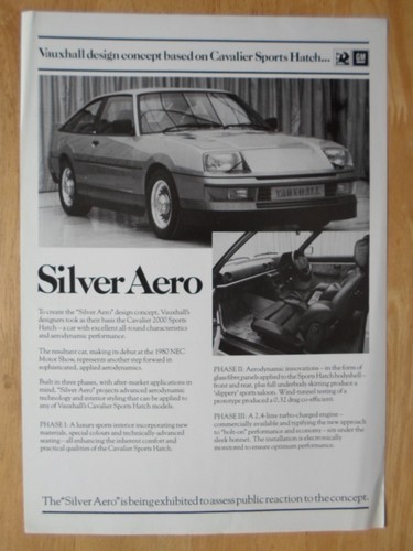 Vauxhall silver aero - 1980, uk