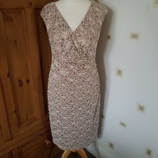 BN - GOLD LACE STRETCH DRESS