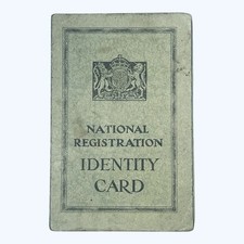 1943 BRITISH ID OLD NATIONAL REGISTRATION IDENTITY CARD WW2 UNITED KINGDOM UK GB