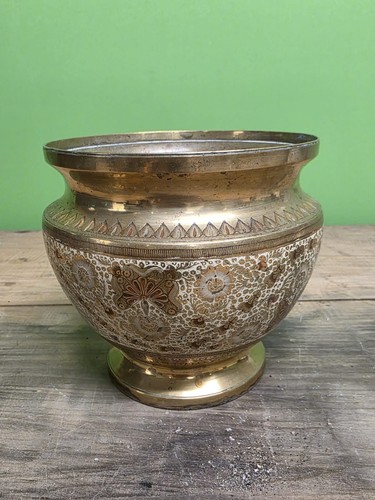 Indian brass planter - indian,