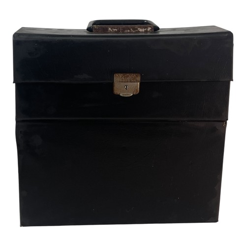 Vintage black vinyl record - black,