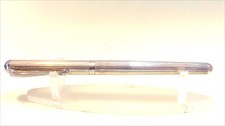 Ferrari da Varese Solid Silver Fountain Pen Ribbed Finish GP M Nib 1990s, Boxed
