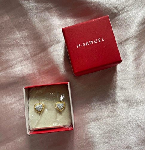 Samuel heart diamond - h., stud