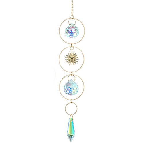 Crystal sun catcher moon prism - catcher,