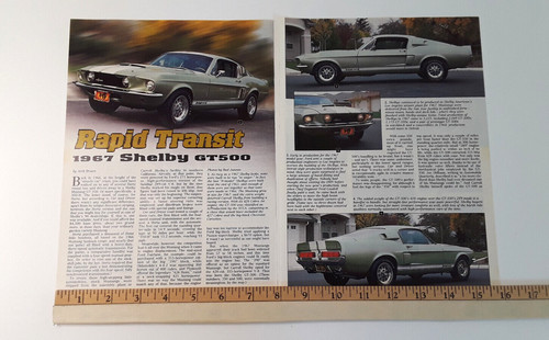 1967 shelby gt500 original - shelby,