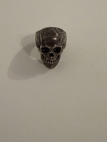 925 sterling silver - silver, skull