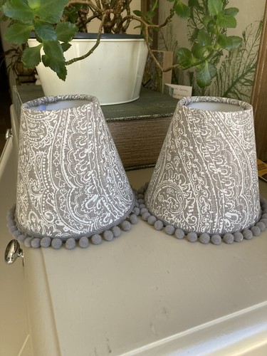 Lampshades pair candle clip - lampshades,
