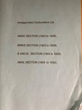 Amal.Amac,B&B Carburettors