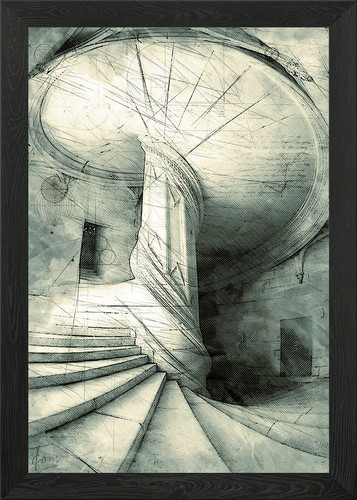 Stairway heaven framed - stairway, to