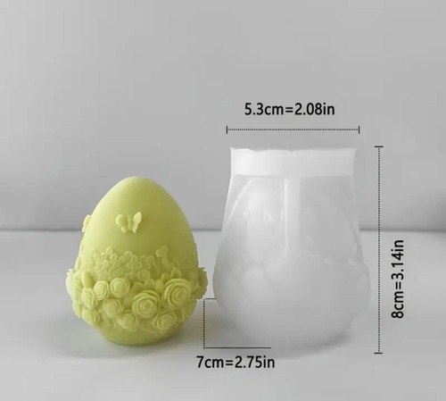 Egg easter silicone mould - silicone, mould/mold