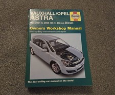 Vauxhall Astra (H) MK5 Diesel 2004-2008 Haynes Manual 4733