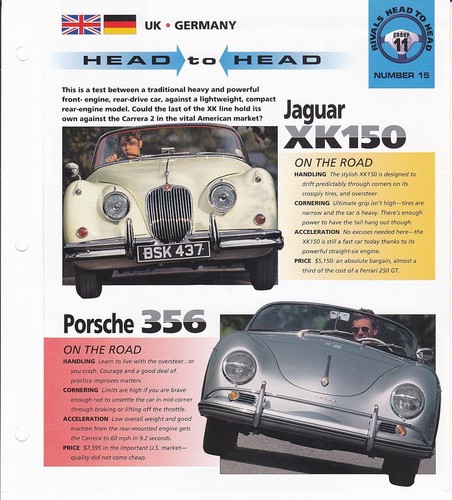 Jaguar xk150 porsche 356 - jaguar,