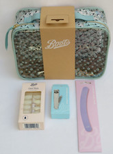 Boots ❤️ Nails Set Kit: Clear Nails 48pk. File. Clippers. Square PVC Bag ❤️ BNWT