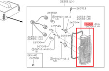 PLASTIC LENS TAILLIGHT RIGHT