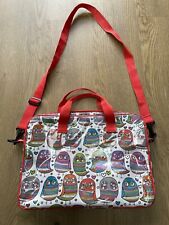New Paperchase Owl Design Abstract Laptop Bag Crossbody Satchel 38x27cm