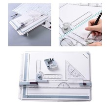 Durable A3 Drawing Board Set, Technical Drafting Table with Metric System