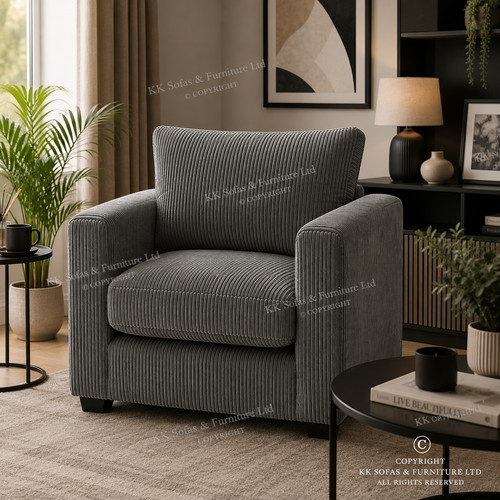 Single sofa armchair jumbocord - sofa,