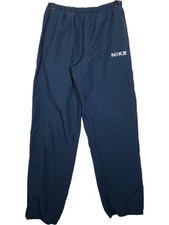 Y2K Nike Joggers Size Large Men's Blue Tracksuit Bottoms Trousers Polyester
