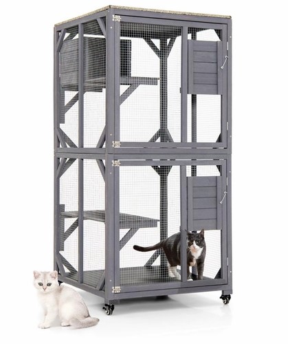 Wooden cat house - wooden,