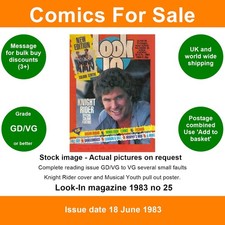 Look-In magazine 1983 no 25 GD/VG 18 June 1983 - Knight Rider