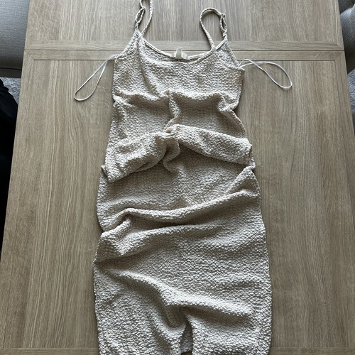 Beige long maxi dress size - h&m,