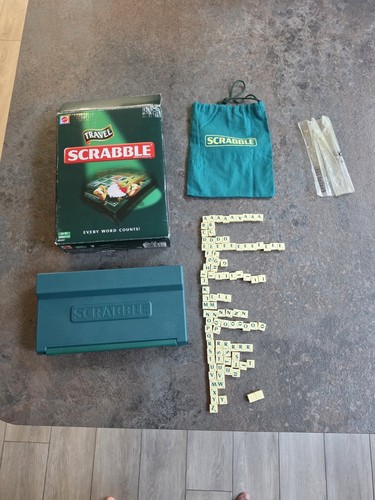 Travel scrabble board - scrabble, game