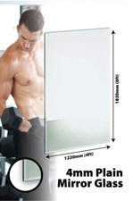 Slight 2nds Mirror Glass Gym Dance Studio 4mm 6FT X 4FT 183 x 122cm MirrorOutlet