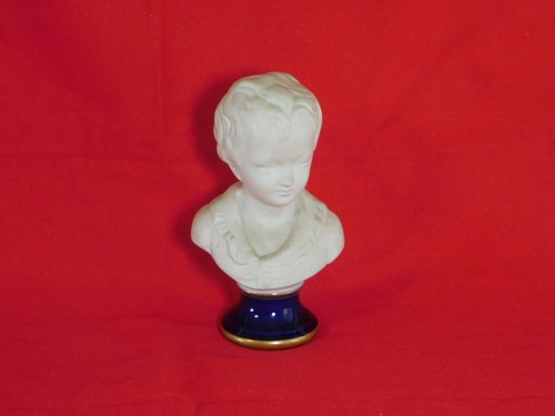 Biscuit porcelain bust - biscuit, "boy"
