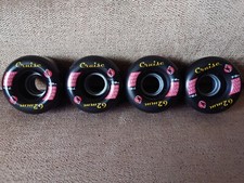 KRYPTONICS Cruise Black Roller Skate Wheels x 4  62mm 78a / Quad Rollerskate