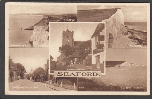 Postcard seaford newhaven - seaford,
