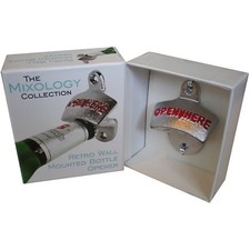 Silver Bottle Opener Chrome Wall Mounted Beer Home Professional Bar Accessory UK