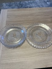1887 year of jubilee glass plate and 1897 diamond jubilee glass plate