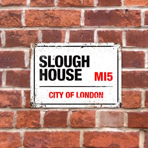 Metal wall sign - sign, house