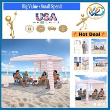 Pink Stripes Portable Beach