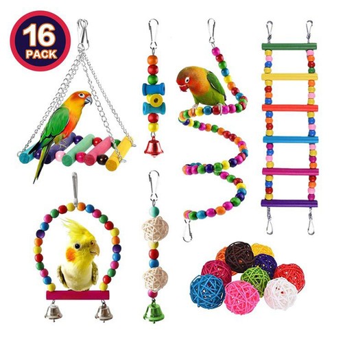 16pcs bird cage - toys, set