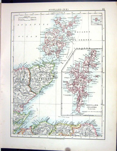 Old johnston map 1906 scotland - map,