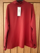 Sweaty Betty Red Therma High Neck Running Top. BNWT. Vine Red 